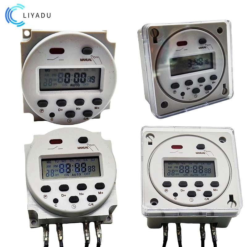 CN101A 12V/24V/110V/220V  Single and double countdown micro cycle time control switch timer controller min control 16A