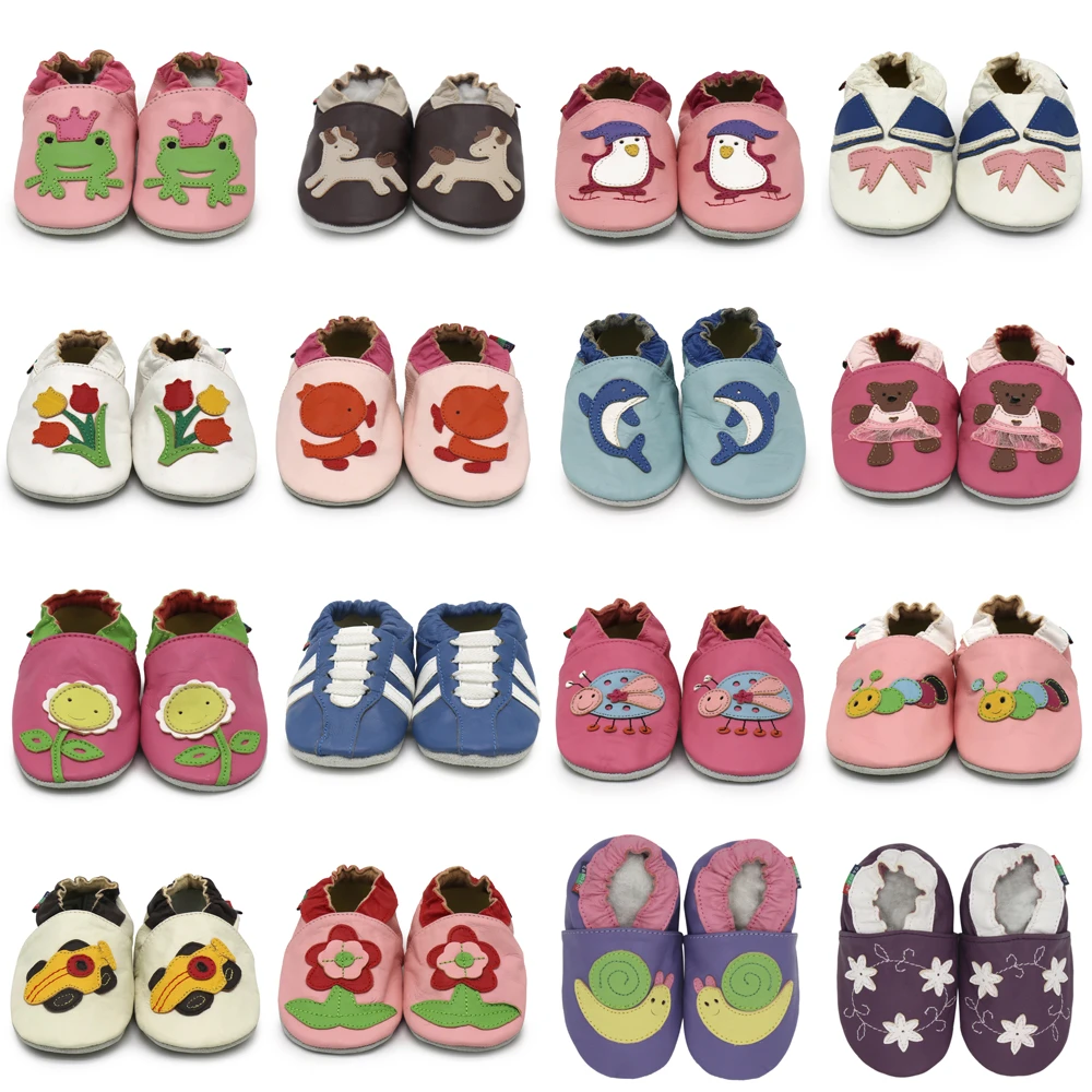 Carozoo Infant Shoes Slippers Soft Sheepskin Leather Baby Boys First-Walkers Girl Shoes Children's Shoes