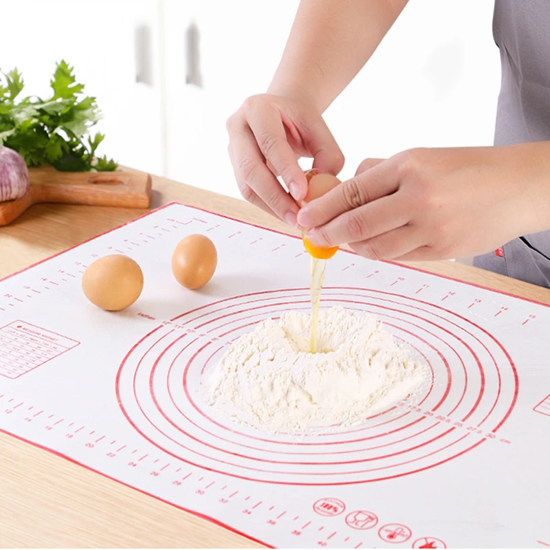 60*40CM Non-Stick Silicone Baking Mat Pad Baking Sheet Glass Fiber Rolling Dough Mat Cookie Macaron Baking Mat Pastry Tools 15