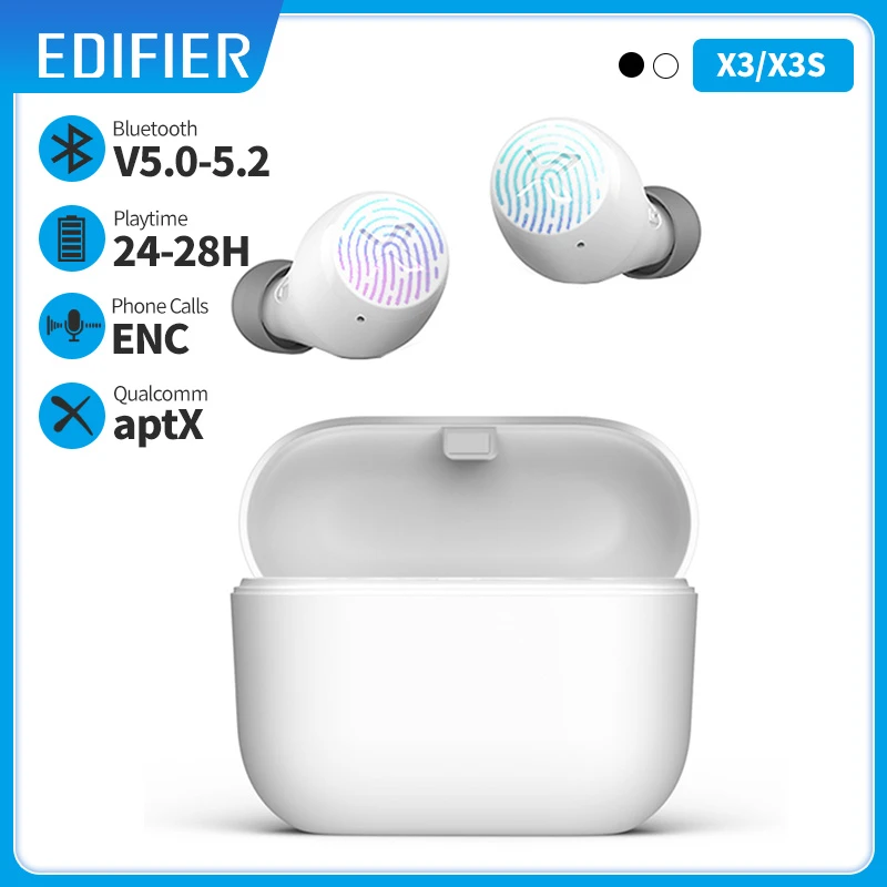 EDIFIER X3 TWS True Wireless Earbuds Bluetooth Earphones Bluetooth 5.0 touch control voice assistant Support aptX