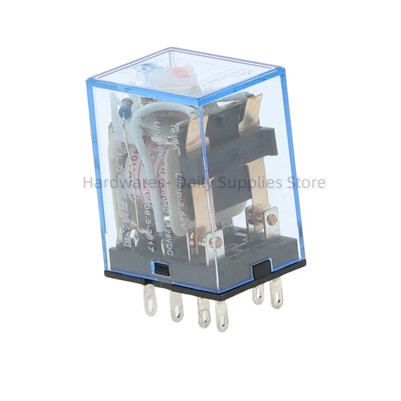 General Purpose LY2NJ HH62P HHC68A-2Z Electronic Micro Electromagnetic Relay LED Lamp 10A 8 Pins Coil DPDT DC12V 24V AC110V 220V