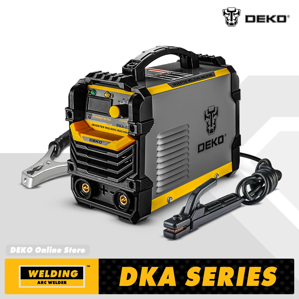 DEKO DKA-200Y 200A 4.1KVA Inverter Arc Electric Welding Machine 220V MMA Welder Welding Tool for Home/Industrial Welding Task