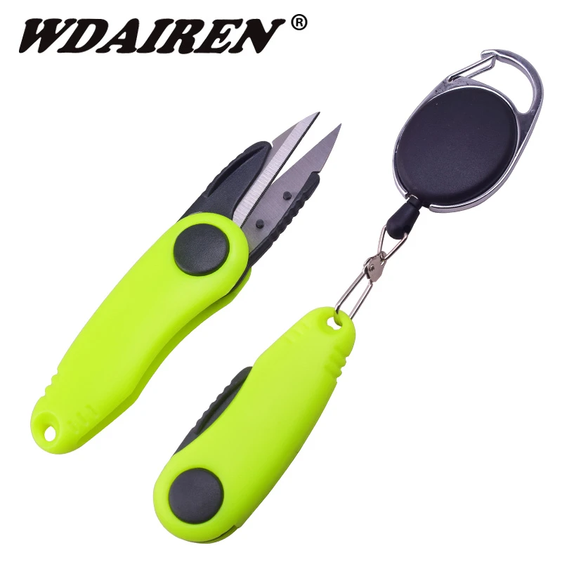 WDAIREN Fishing Quick Knot Tool kit Shrimp-type Fishing Line Cutter Clipper Nipper Hook Sharpener Fly Tying Tool Tackle Gear