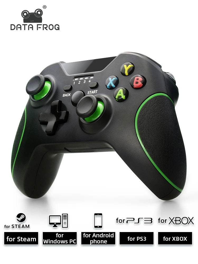 Data Frog 2.4GHz Wireless Gamepad Joystick Control For XBox One Controller For Win PC For PS3/Android smartphones Controller