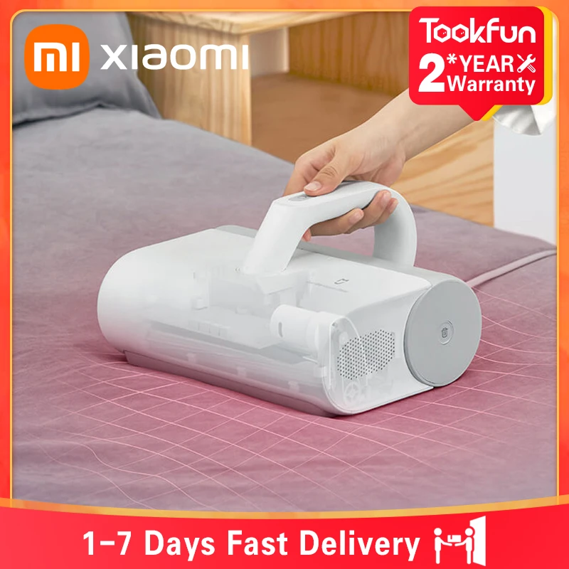 2021 New XIAOMI MIJIA Mite Remover Brush for Home Bed Quilt UV sterilization disinfection Vacuum Cleaner 12000PA cyclone Suction