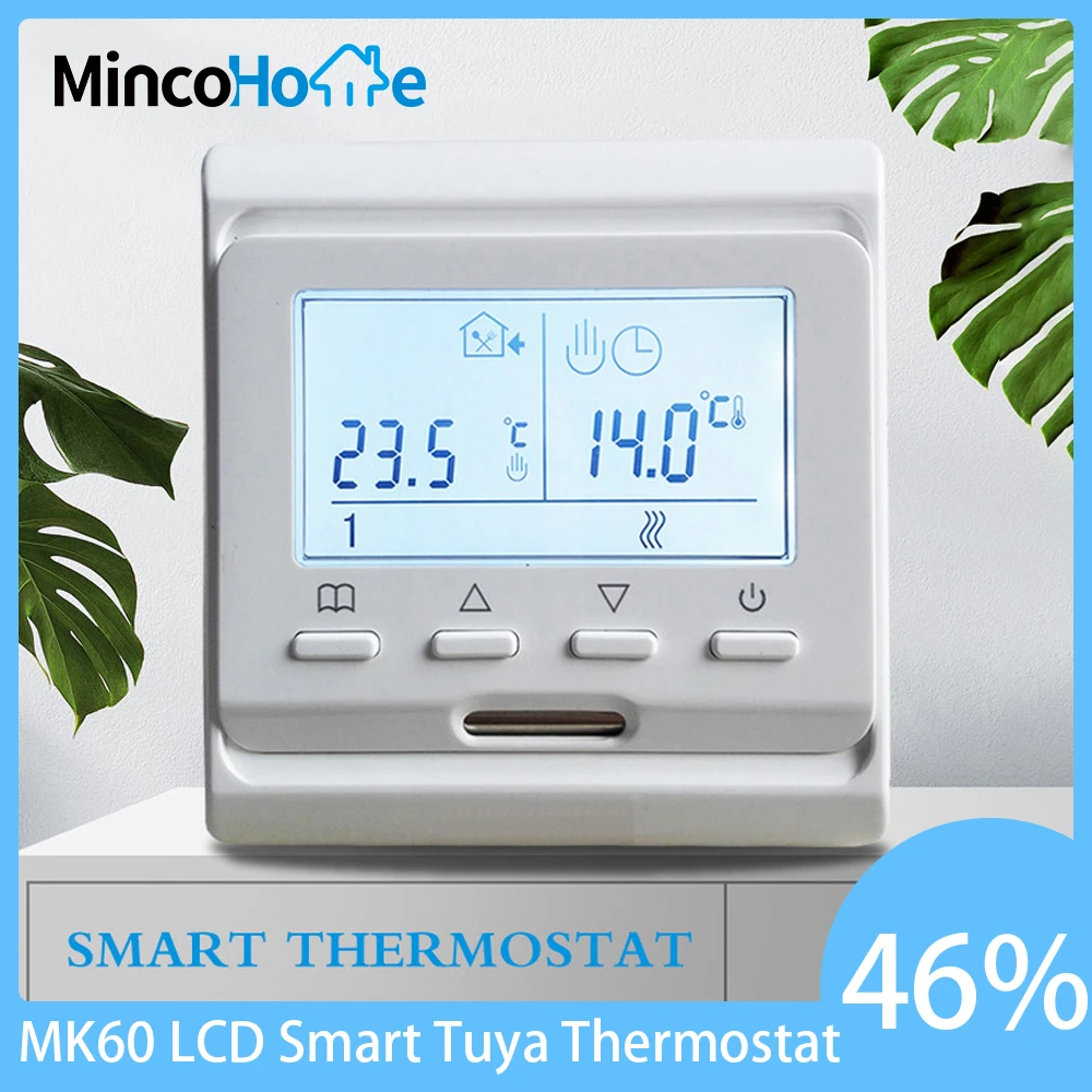 Room Air Thermostat M6 220V LCD Programmable Electric Digital Floor Heating Warm Floor Controller( 1PC) Termostato Calefaccion