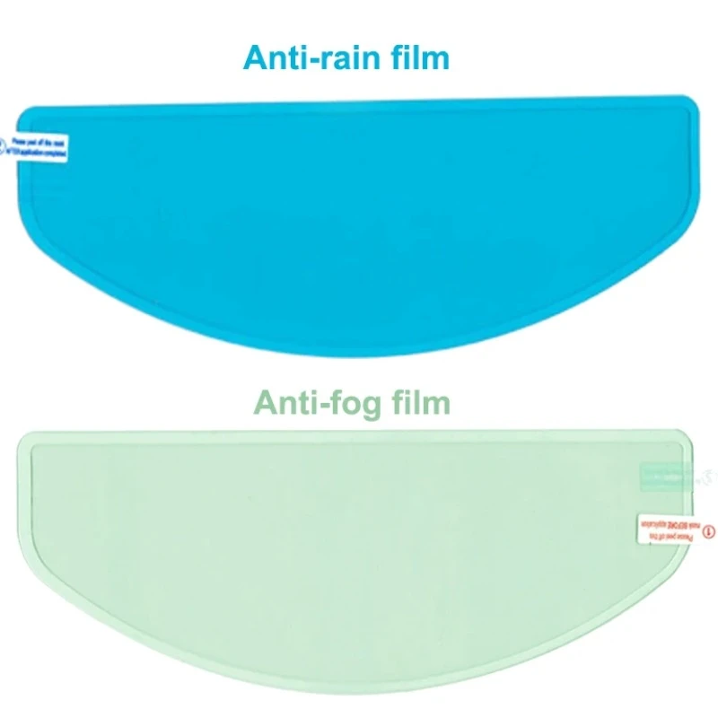 Motorcycle Helmet Anti-fog Film Inside Sticer & Rainproof Film Outside Sticker Nano Coating Stickers Film 24.5*8.5cm Cycling