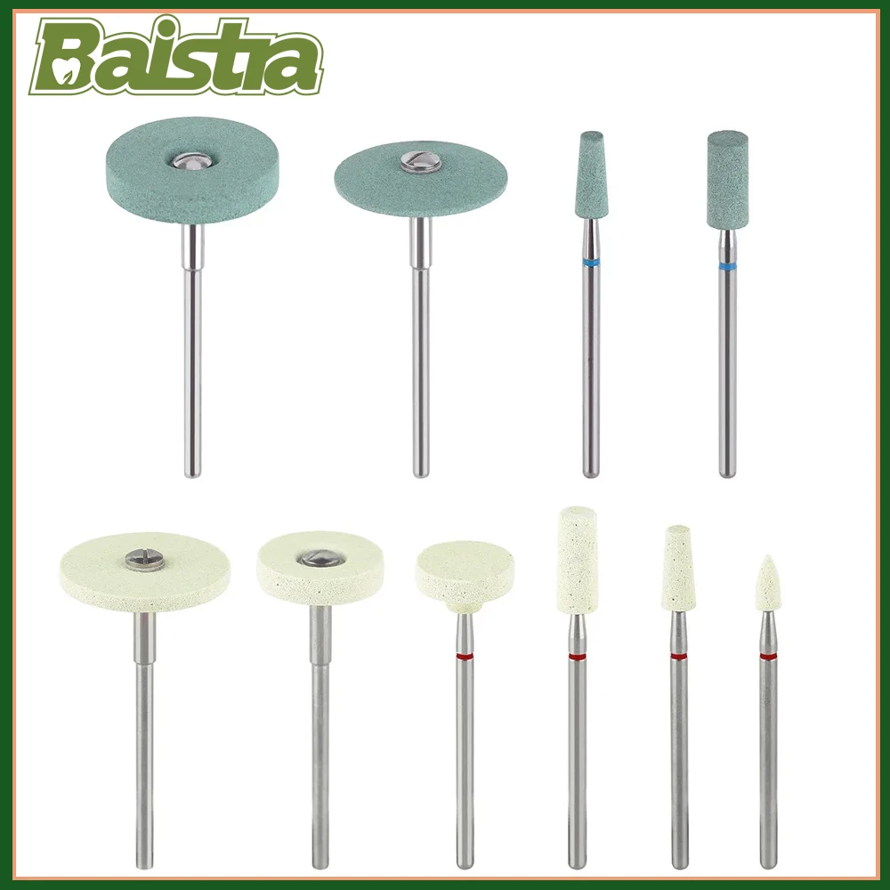 Dental Lab Ceramic Diamond Grinder Zirconia  Porcelain Polishing Polisher Grit Medium Size 4x10.5mm 5x12mm 22x2mm 22x4.5mm