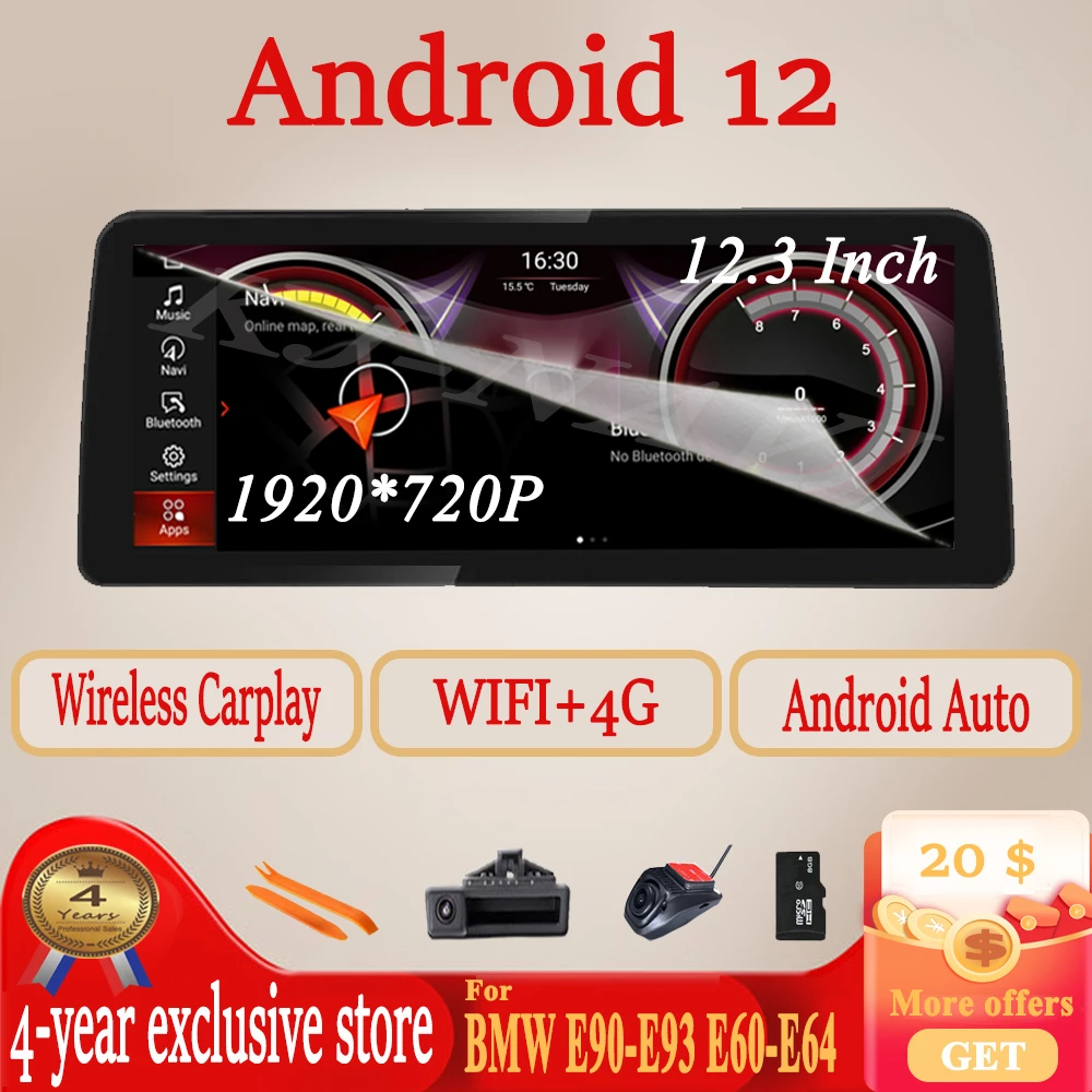 Wireless CarPlay Android Auto Dongle Decoder for BMW NBT CIC System X1 X3 X4 X5 X6 F15 F25 F26 F48 F01 F10