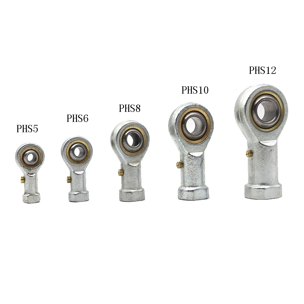 1PCS PHS8 M8 8mm 5mm 6mm 10mm 12mm 14mm Metric Fish Eye Rod Ends Bearing Female Thread Ball Joint Right Hand