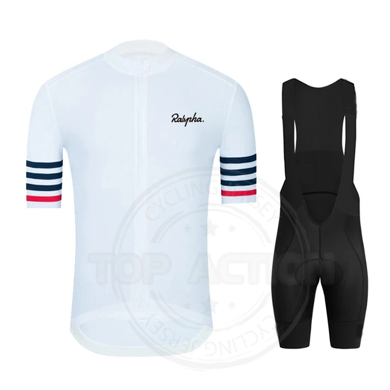 Summer Ralvpha 2021  Cycling Jersey Short Sleeve Set Maillot Ropa Ciclismo Breathable Quick-dry Bike Clothing MTB Cycle Clothes