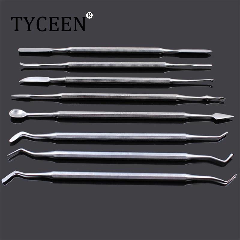 1pc Dental Spatula Mixing Knife Wax Carver Stainless Steel Double Ended Composite Resin Filling Instrument Wax Scoop Sculpting