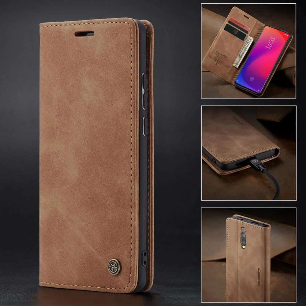 Matte Magnetic Flip Case For Xiaomi Mi 9T 9 T Mi9 Pro Wallet Case Business Leather Book Case For Xiaomi Redmi K20 K 20 Pro Cover