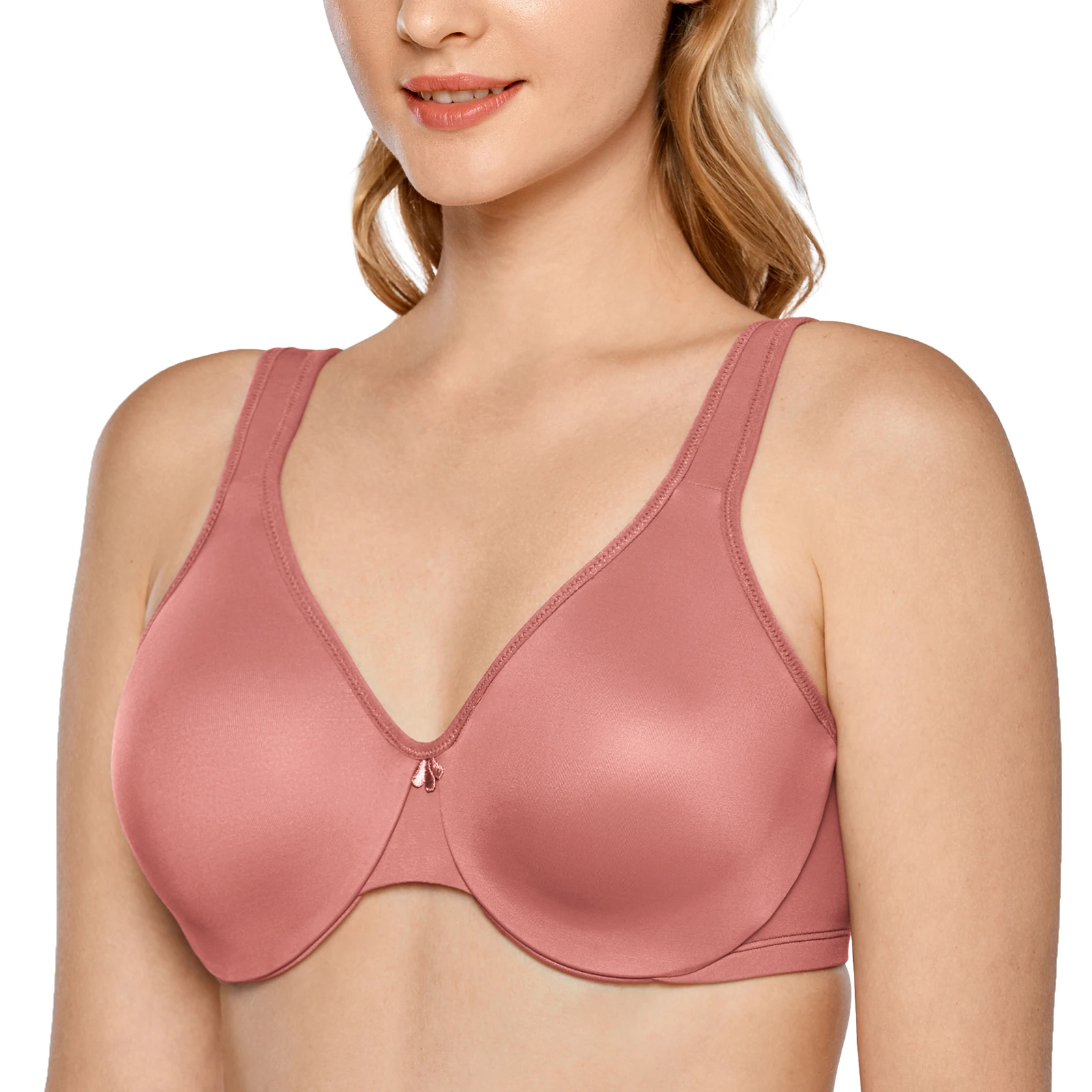 Women's Smooth Full Coverage Underwire Seamless Minimizer Bra Plus Size