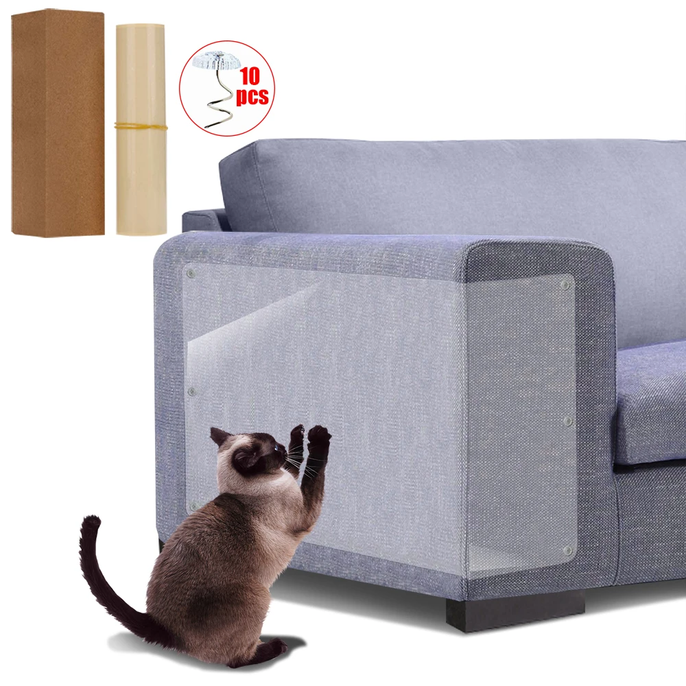 Cat Scraper Durable Sticker Tape Cat Scratching Post Furniture Couch Sofa Protector Anti Cat Scratcher Paw Pads For Claw