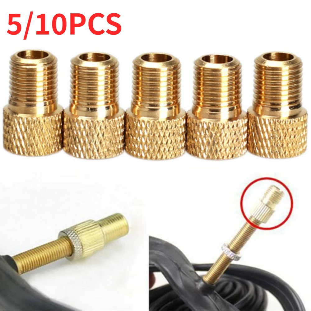 5/10Pcs Presta To Schrader Air Pump Bicycle Bike Valve Type Adaptor Converter Adapter Zinc Alloy Repair Tool Accessories