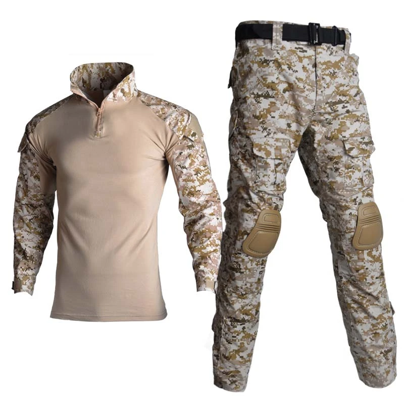 Tactical Camouflage Combat Airsioft Shirts Military Uniform Clothes Suit Men US Army Military Breathable Hunting Winproof Shirt