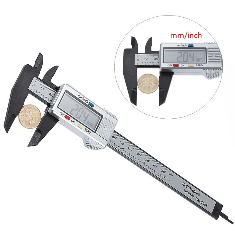 Measuring Tool Digital Caliper 150mm 6 inch Digital Electronic Carbon Fiber Vernier Caliper Gauge Micrometer Instruments