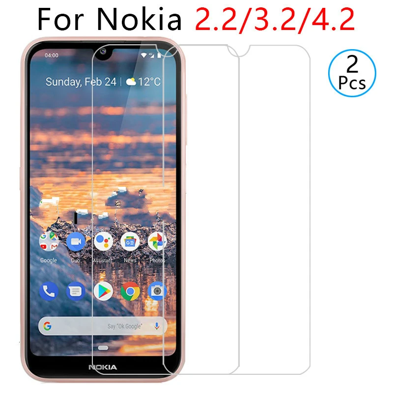 2pcs tempered glass for nokia 2.2 3.2 4.2 protective glass screen protector on nokia4.2 nokia3.2 nokia2.2 safety tremp phone 9h