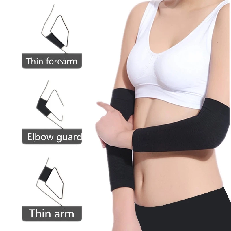 1pair Arm Sleeves Weight Loss Thin Legs for Women Shaper Thin Arm Calorie Off Fat Buster Slimmer Warmer Wrap Belt Arm Warmers