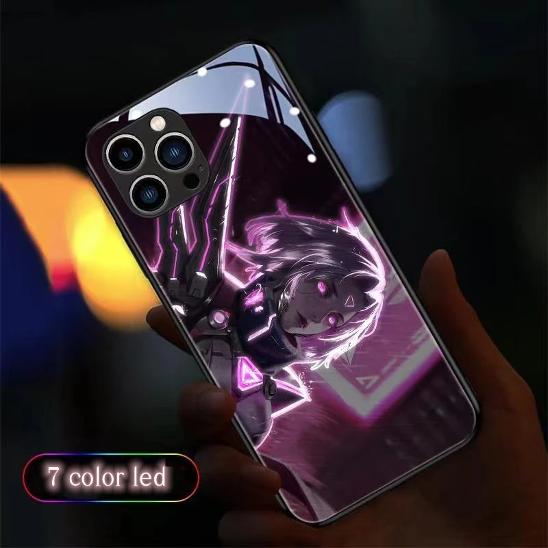 Call Light Up Led Flash Phone Cases For iPhone 11 8 7 6 6s Plus XS Max XR X SE 2020 Luminous Back Cover Accessories