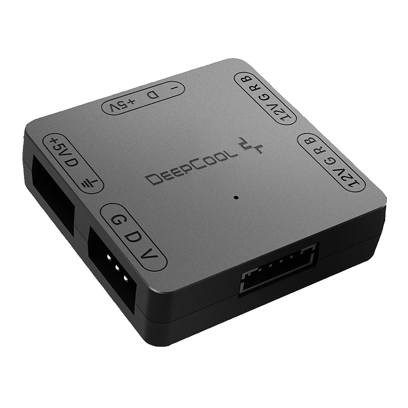 DEEPCOOL RGB Convertor 5V to 12V RGB Transfer Hub SATA interface Magnet installation For RGB 3PIN M/B ASUS Gigabyte and MSI