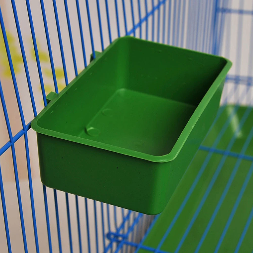 Multifunction Creative Green Food Tray Parrot Bathtub Animal Cage Standing Wash Shower Box Bird Toys Pet Bird Cleaning Products