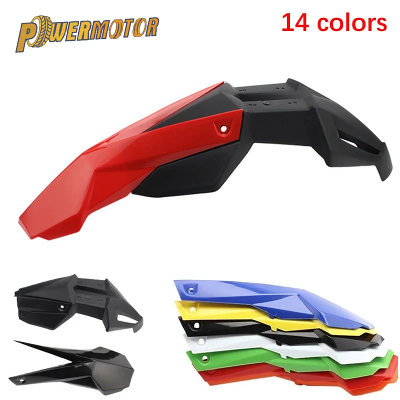 Motorcycle Plastic Front Fenders Mudguard Fender for WR XR CRF KLX KX RM RMZ DR DRZ 125 250 450 Universal 7 Colors Mud Guards