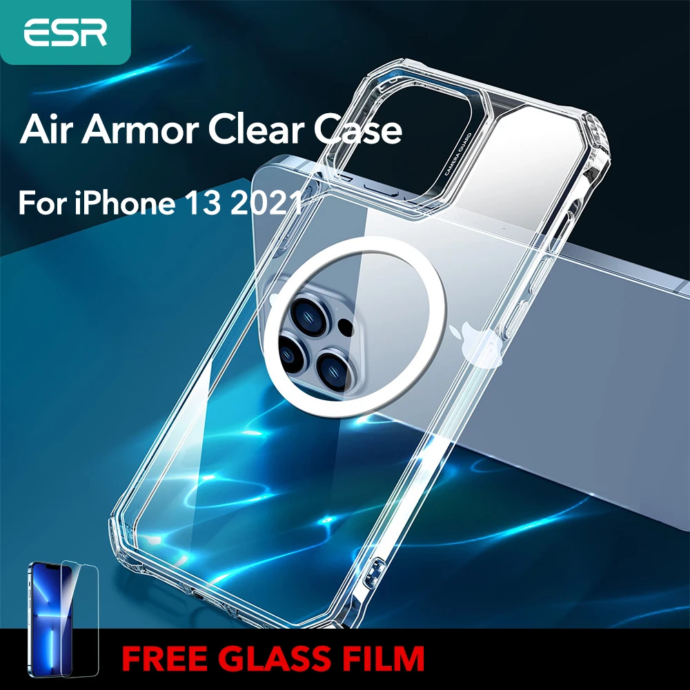 ESR for iPhone 13 Case Clear for iPhone 13 Pro Max Case Air Armor Cover for iPhone 13 Magnetic Crystal Pure Tough Hard Case