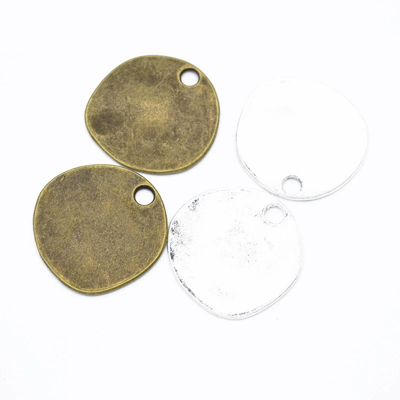 10 pcs Charms Antique Bronze round metal pendant DIY Jewelry Making 26*26mm B151