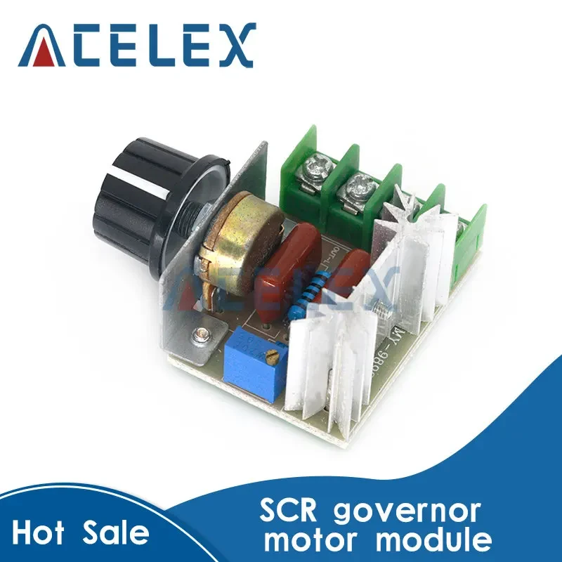 AC 220V 2000W SCR Voltage Regulator Dimming Dimmers Motor Speed Controller Thermostat Electronic Voltage Regulator Module