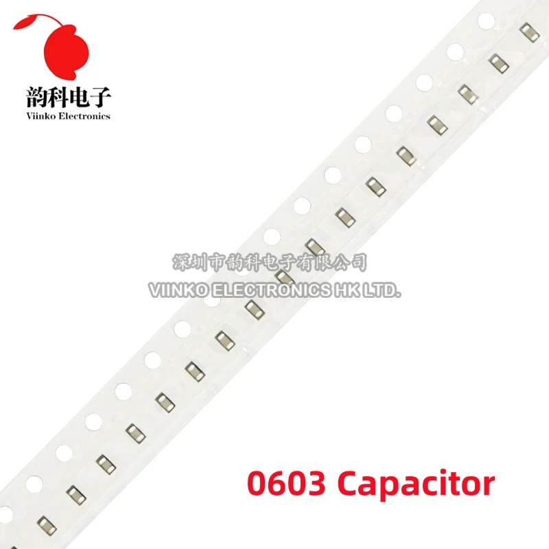 100pcs 0603 SMD Chip Multilayer Ceramic Capacitor 0.5pF - 22uF 10pF 22pF 100pF 1nF 10nF 15nF 100nF 0.1uF 1uF 2.2uF 4.7uF 10uF