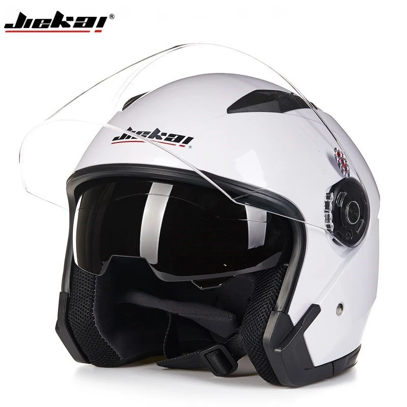 Genuine JieKai motorcycle helmet unisex Scooter motos helmets Casco Capacete with dual lens
