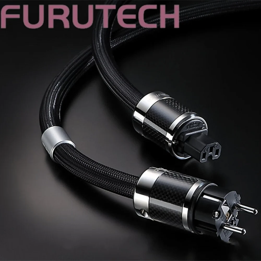 FURUTECH Alpha PS-950-18 Alpha-OCC Conductor Carbon Fiber Flagship Fever Upgrade Power Cord AC Power Cable  Version