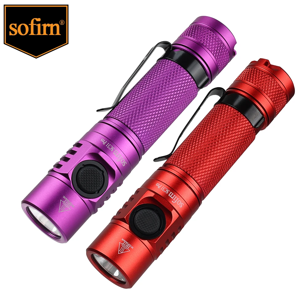 Sofirn SC31 Pro 2000lm LED Flashlight 18650 Rechargeable USB C LED Torch Lantern Anduril Flashlight for Hunting/Camping