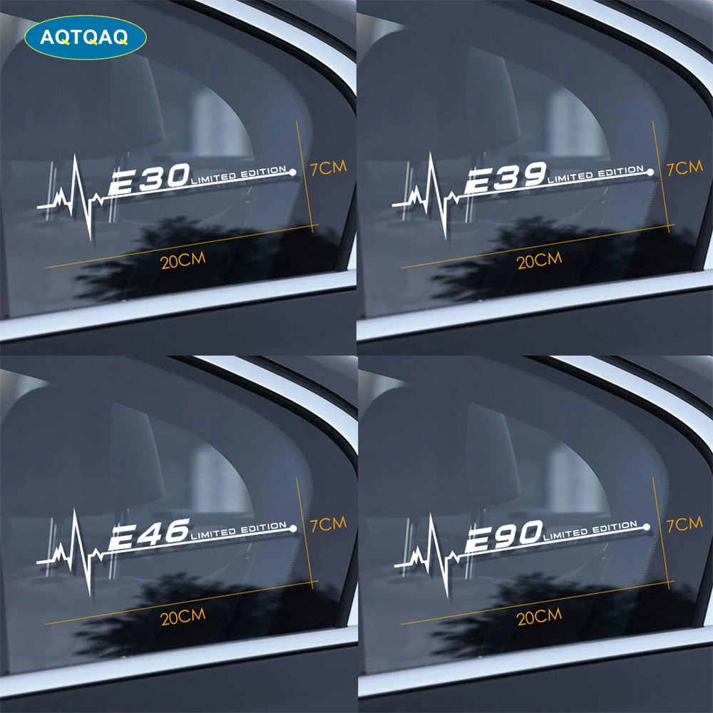1Pcs  for BMW E28 E30 E34 E36 E39 E46 E53 E60 E61 E62 E70 E87 E90 E91 E92 E93 Car Side Window Stickers Car Sticker