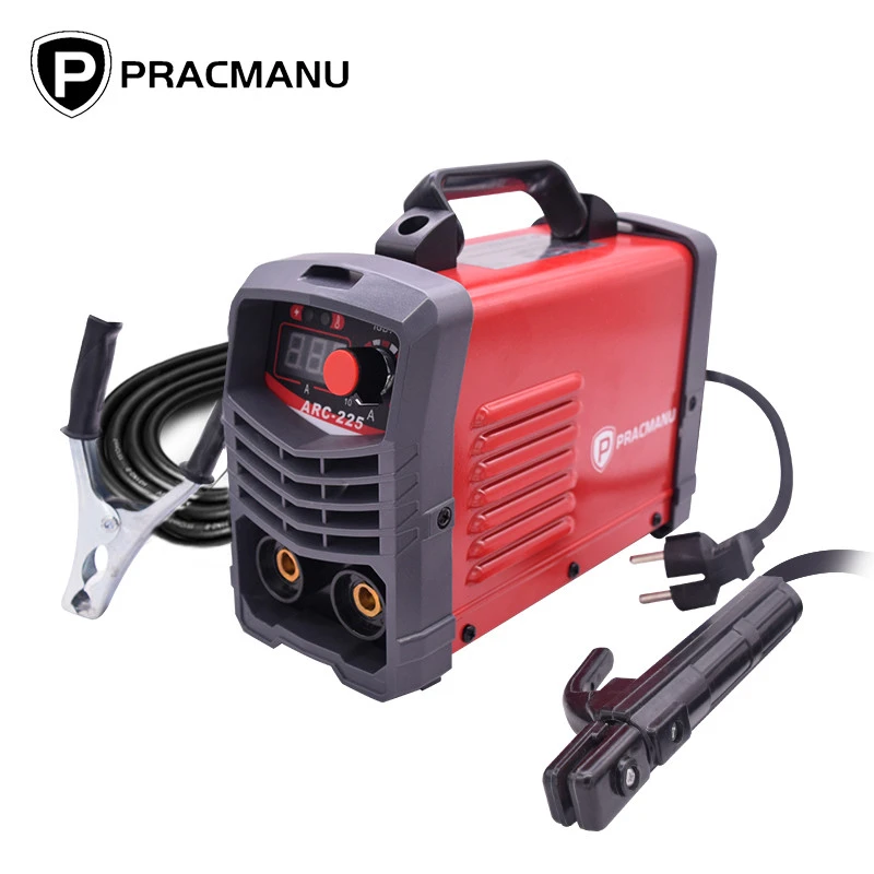 PRACMANU 225A Inverter Arc Electric Welding Machine 220V MMA Welder for DIY Welding Working and Electric Working