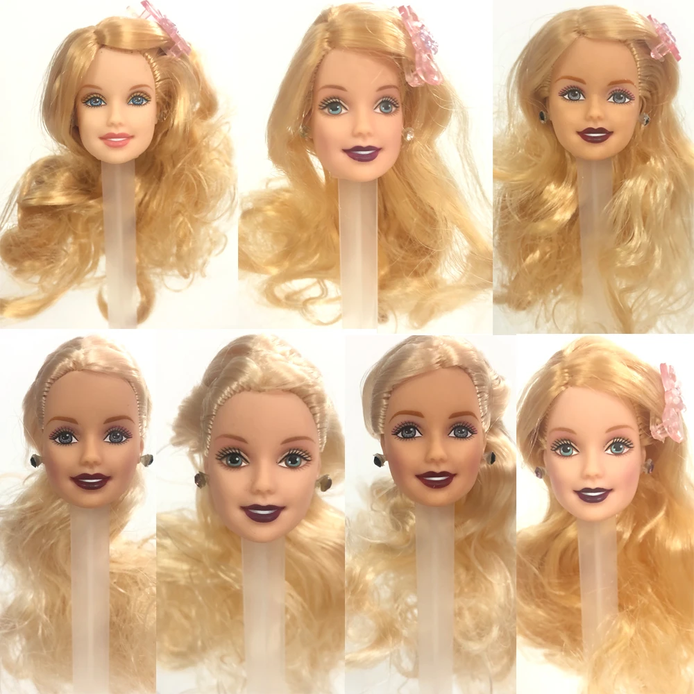 NK One Pcs Newest Style Variety Doll Head Girl Long Hair Doll Accessories 1/6 Doll Best DIY Gift Girl Toy 12X JJ