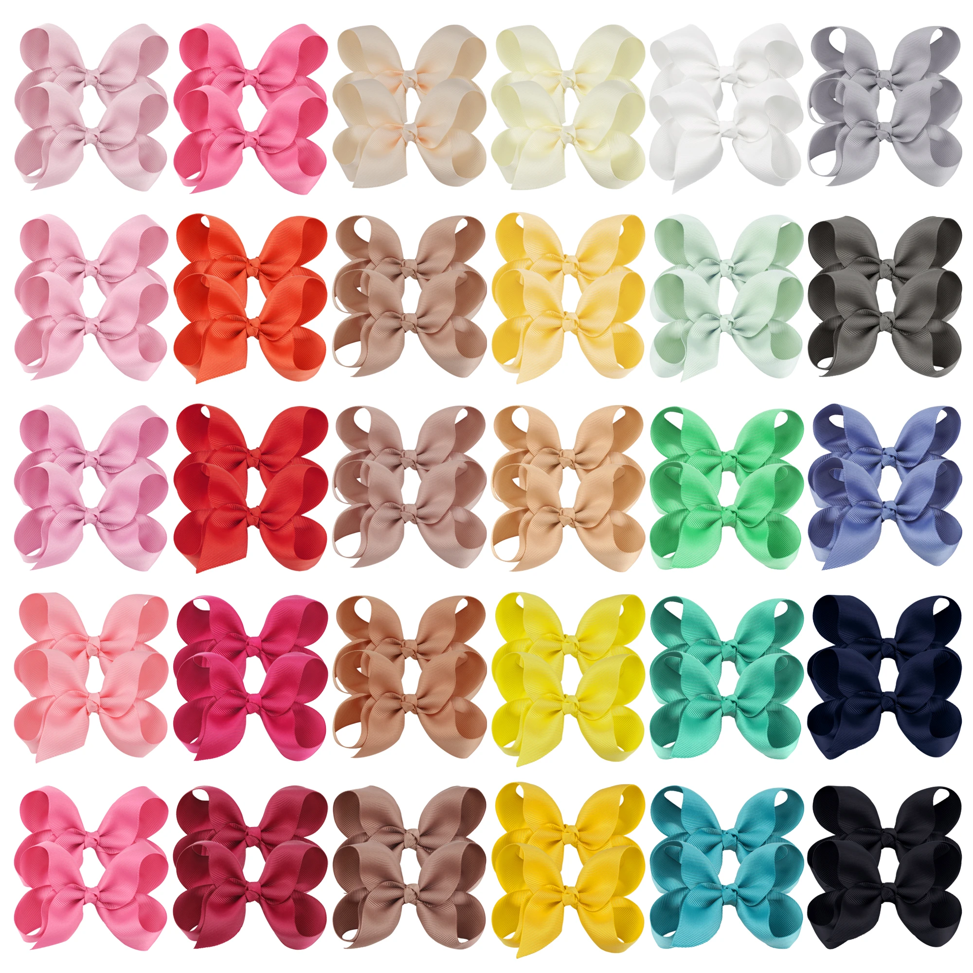 40pcs 4.5 Inch Kid Girls Large Ribbon Hair Bows Clips Accessories for Toddlers Kids Girls hair Accessories