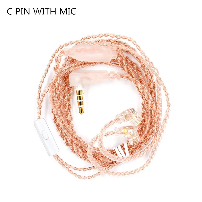 KZ Earphone Original cable high-purity Oxygen-free Copper Upgrade Cable KZ Headset Cable For KZ ZAX ZSX ZS6 ZST ZSR ZS10 PRO EDX