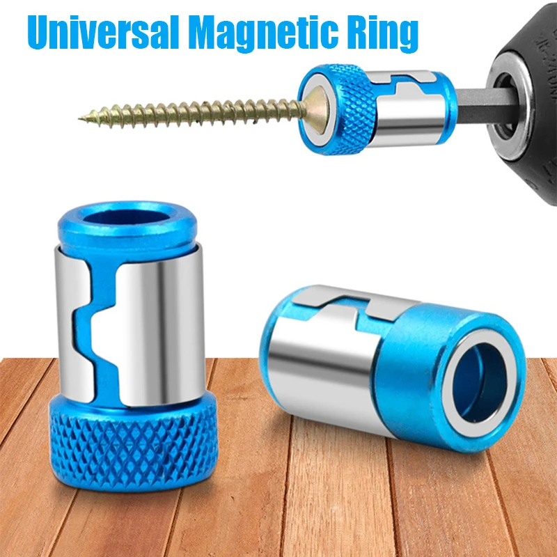 Universal 6.35mm Magnetic Ring Alloy Magnetic Ring Screwdriver Bits Anti-corrosion Strong Magnetizer Drill Bit Magnetic Ring