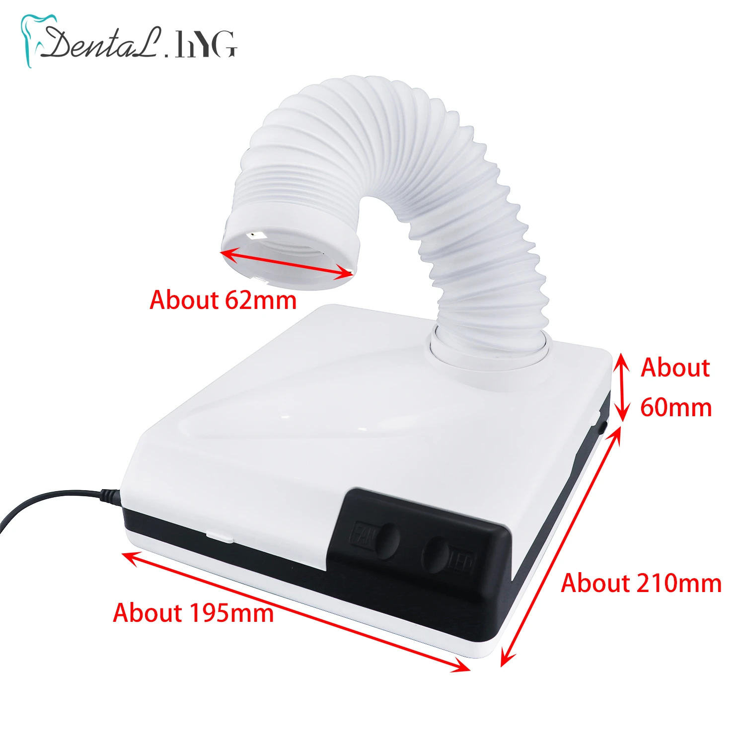 60W Dust Collector Extractor Dental Vacuum Cleaner Dental Lab Equipment Dust Suction Machine for Polishing