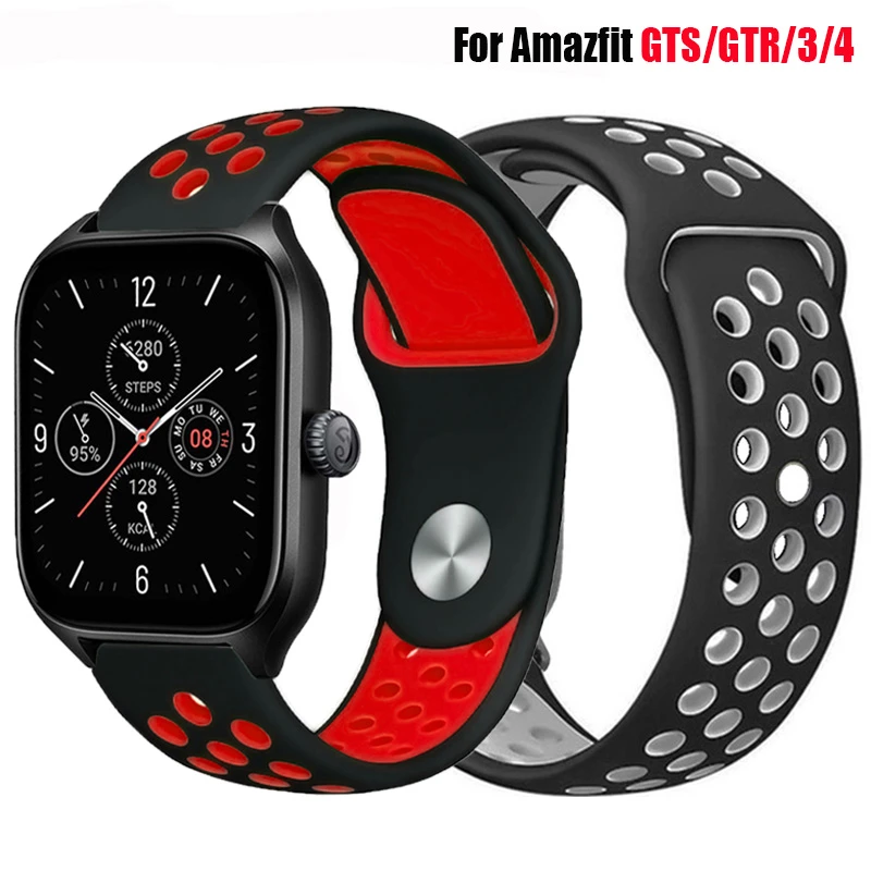 20mm/22mm Bracelet for Amazfit GTS/2/2e/GTS2 Mini/GTR 42mm/47mm/GTR2/2e/stratos 2/3 Sports Silicone Watch band Amazfit bip strap