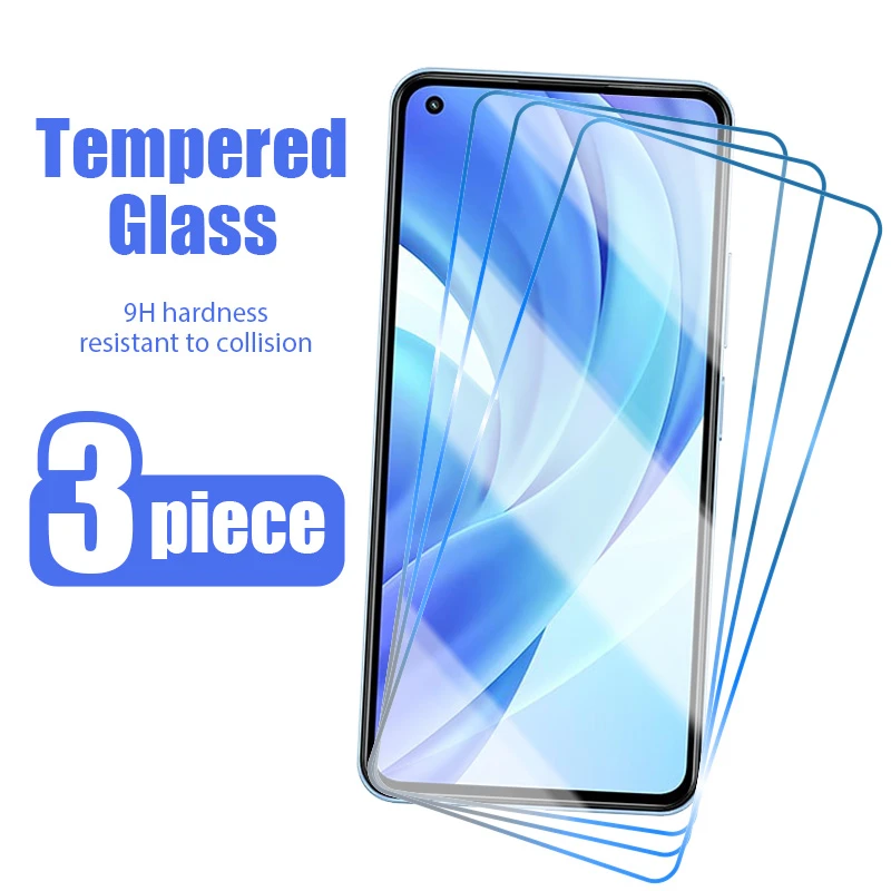 3PCS tempered glass for Xiaomi Mi 10T Pro 9T 10 9 8 5G SE poco x3 f3 screen protector for Xiaomi Mi 11 11i  A2 A1 A3 Lite glass