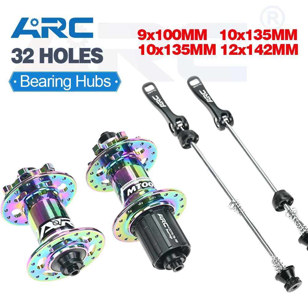 ARC Rainbow Hub MTB Hub 32 Holes Bike Bicycle Hub NBK Bearing Hub Aluminum Alloy Cube Mountain Bike Hub Bicycle Wheel Hub 8-11V