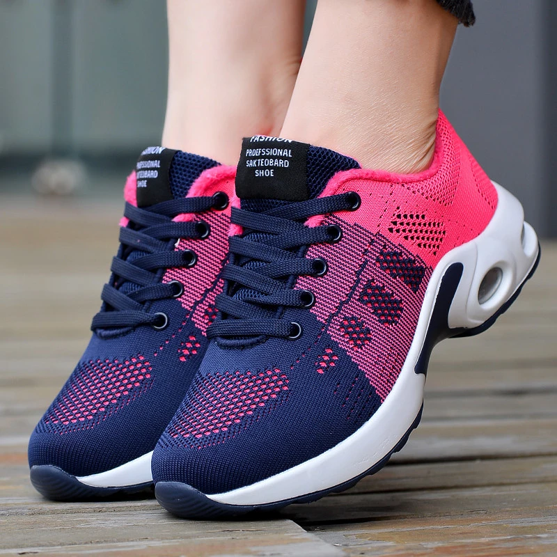 Women Air Cushion Running Shoes Plus Size 42 Light Breathable Sneakers Women Walking Jogging Ladies Flats Shoes Zapatos De Mujer