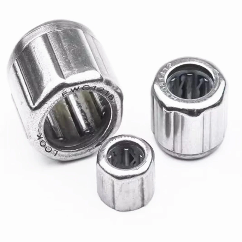 2pcs bearing HF081412 Outer ring octagon/Outer hexagonal /Smooth surface/Outer knurled  One-way needle roller bearing 8*14*12mm