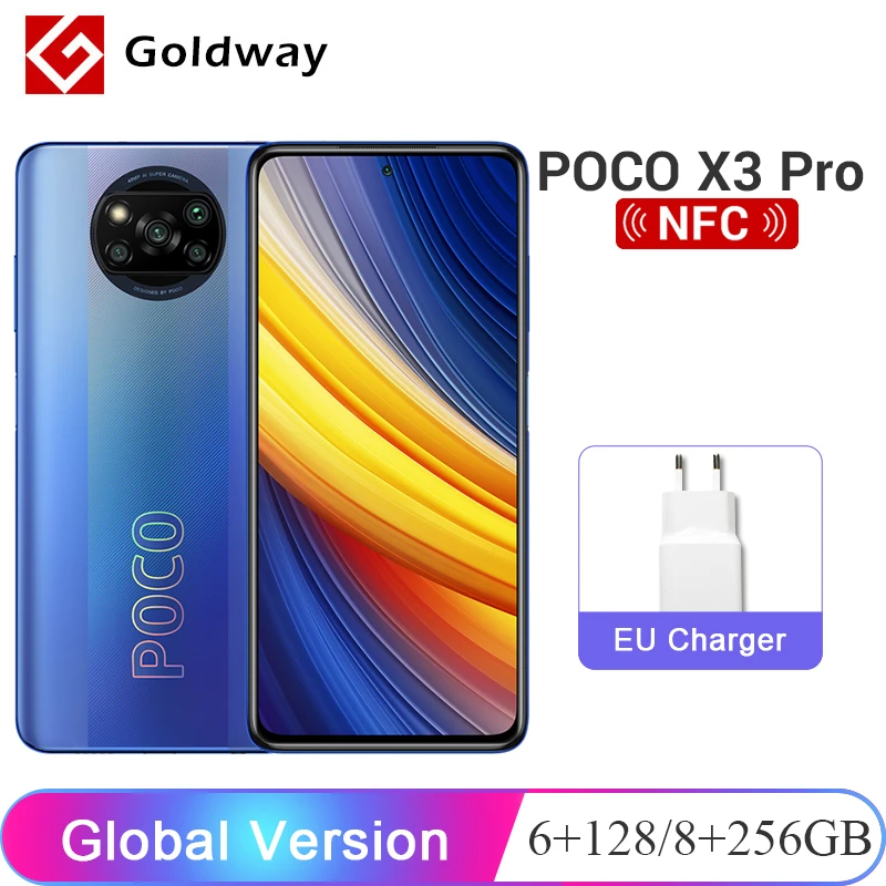 Global Version POCO X3 Pro 6GB 128GB / 8GB 256GB Smartphone Snapdragon 860 FHD+ 120Hz DotDisplay 5160mAh 33W NFC Quad Camera