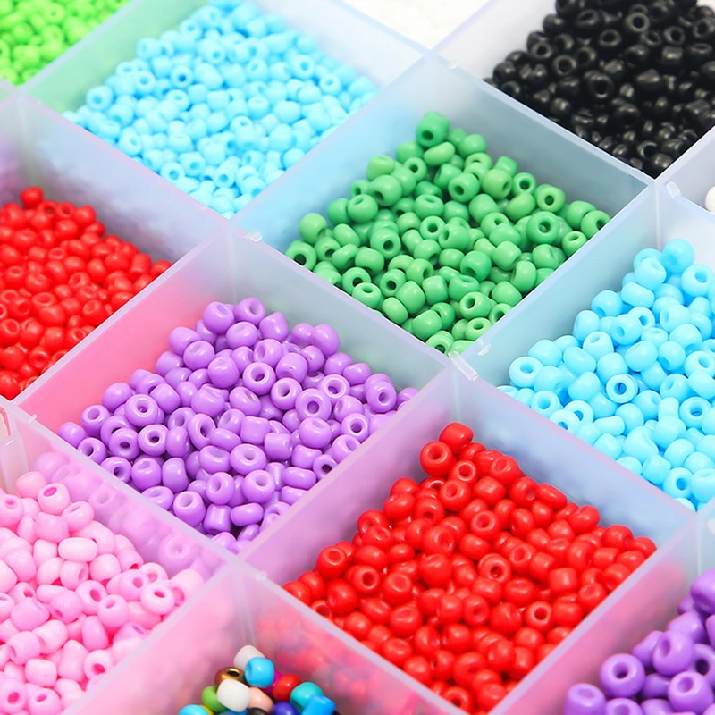 Bracelet Jewelry Making Supplies 2/3/4mm Craft Seed Beads Small Pony Beads for DIY Craft Project Necklace Jewelry Making