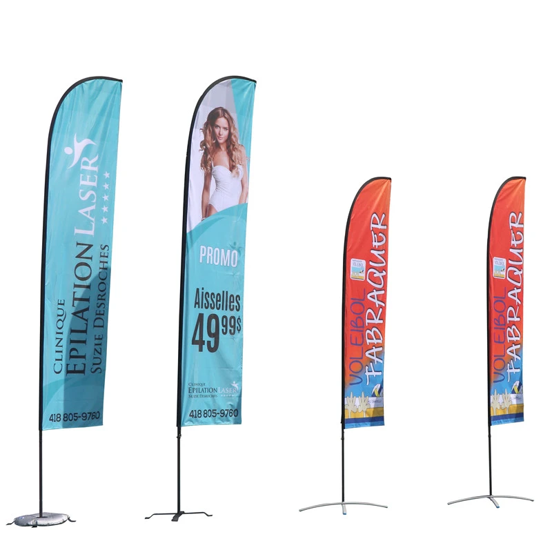 free shipping custom beach flags and feather flag pole with base outdoor advertising banners cheap promotion pringting flag kit